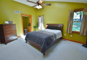 Master bedroom with skylight