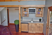 Wet bar in living room