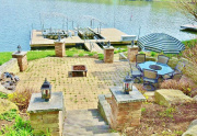 Stone Patio at Lake