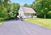 Blacktopped driveway