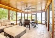 Cedar screened porch