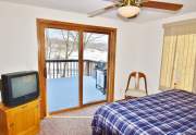 Bedroom 2 walks out to deck overlooking lake