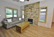 Living room with gas fireplace