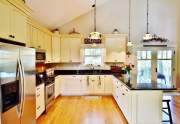 Ample cabinetry and prep space